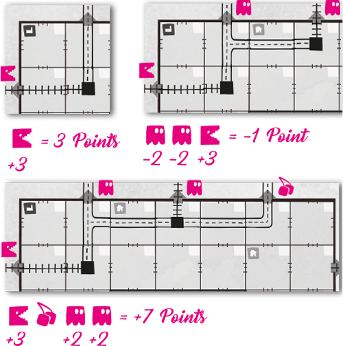 Railroad Ink - Arcade Expansion - Pluck Man example