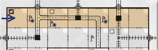 Railroad Ink - Electricity Expansion - Street Lamp example