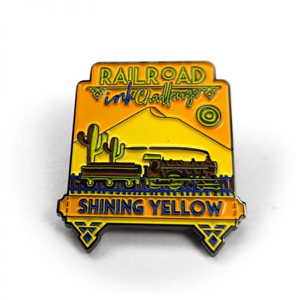 Railroad Ink Challenge - Shining Yellow Enamel Pin