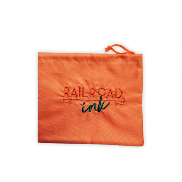 Railroad Ink - Embroidered Cloth Bag Red