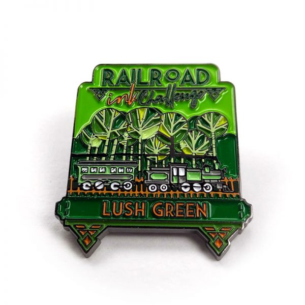 Railroad Ink Challenge - Lush Green Enamel Pin