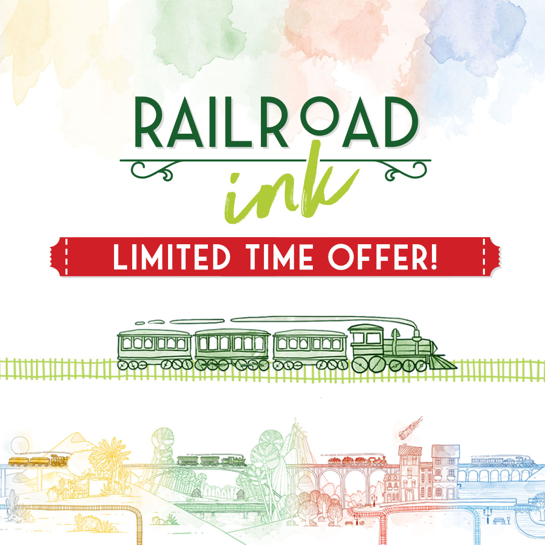 All aboard the SALES train! All Railroad Ink products are 20% off for a limited time!