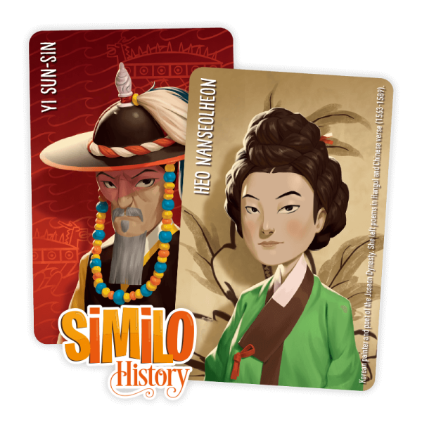 Similo: History Promo Cards - Heo Nanseolheon and Yi Sun-Sin