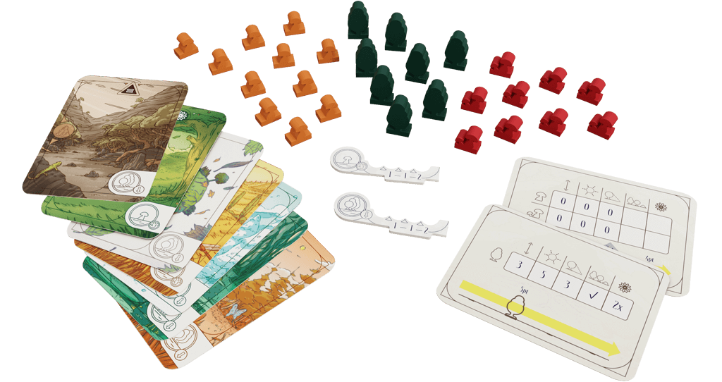 Evergreen - Giant Trees and Mushrooms Expansion contents