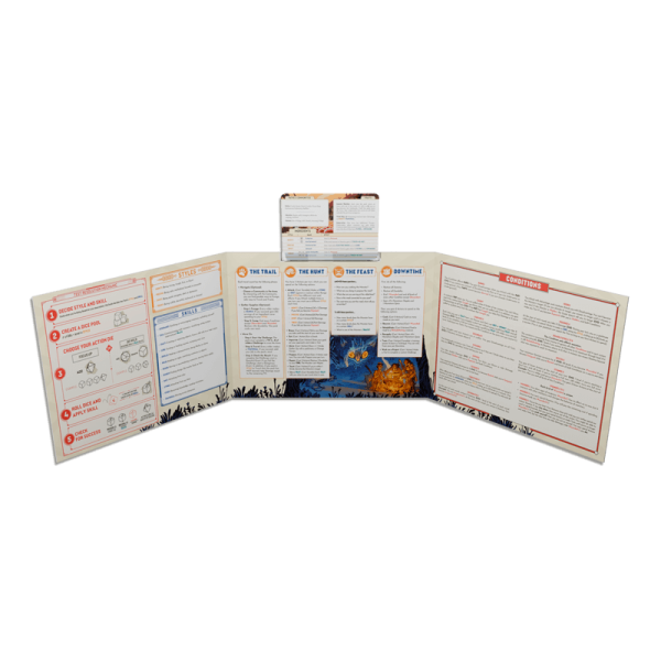 Wilderfeast - Guide Screen inside, with card