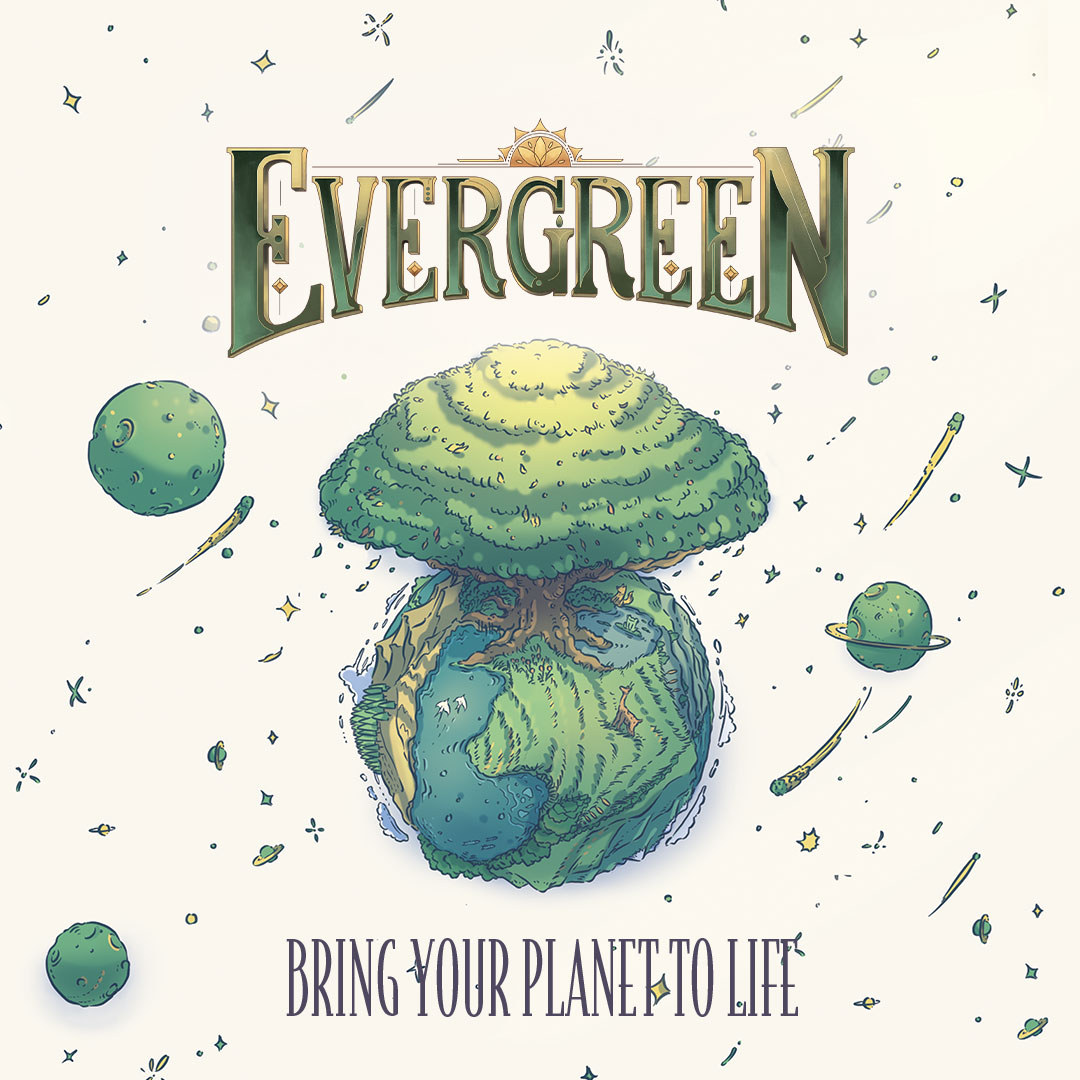 Introducing Evergreen, a tree-growing abstract strategy game for 1-4 players! ?☀