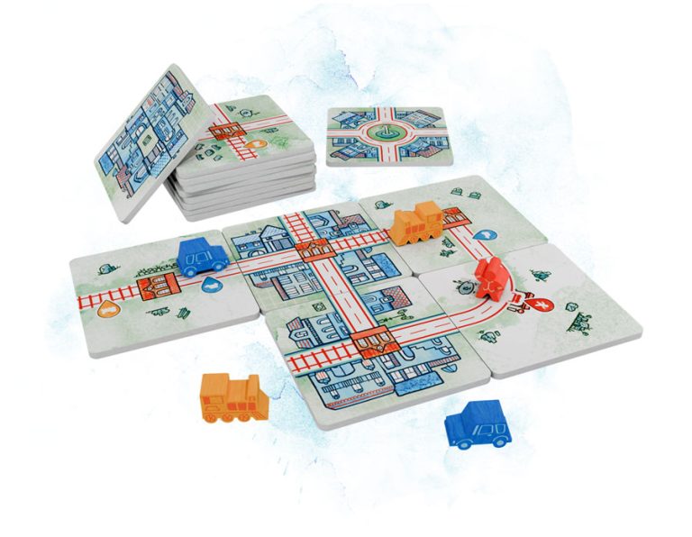 Railroad Tiles game setup