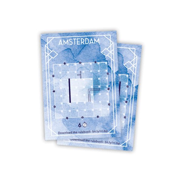 Railroad Ink Challenge – Promo Amsterdam Utrecht Blueprint Card