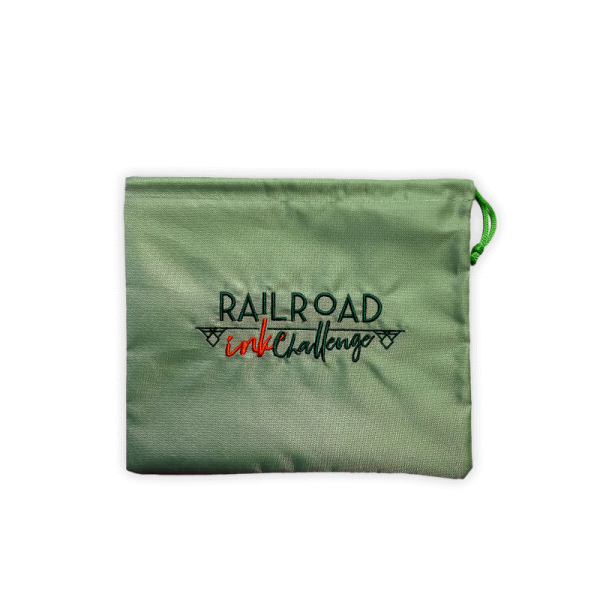 Railroad Ink - Embroidered Cloth Bag Green