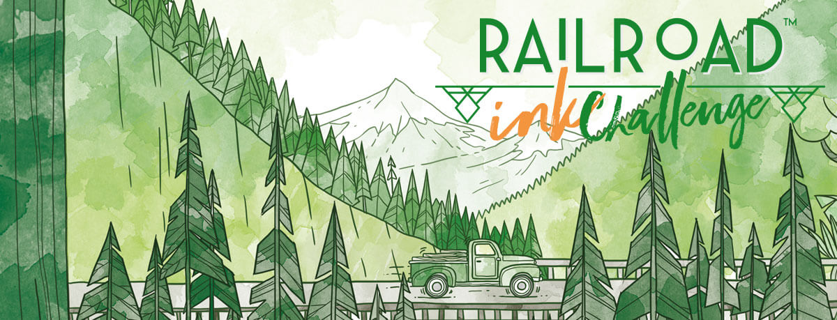 Railroad Ink Challenge - Lush Green Edition title