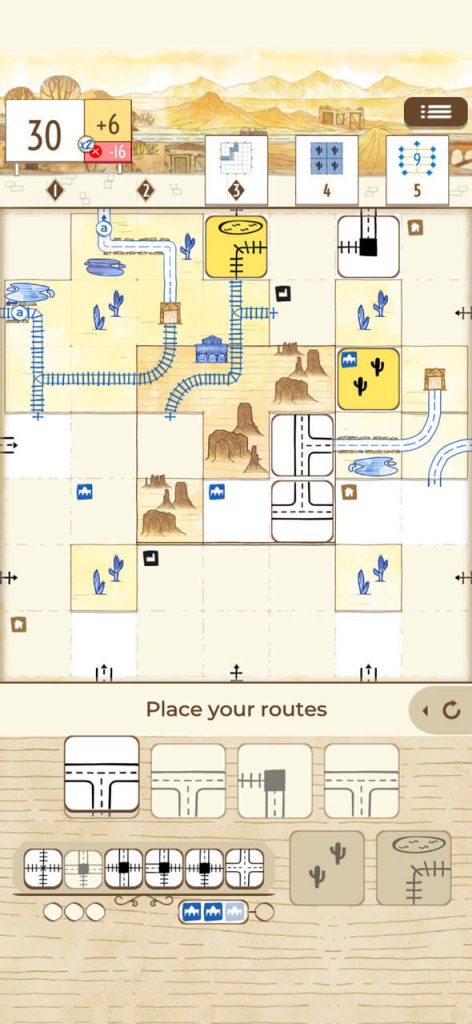 Railroad Ink Challenge App - Desert Expansion DLC - Mobile screen 2