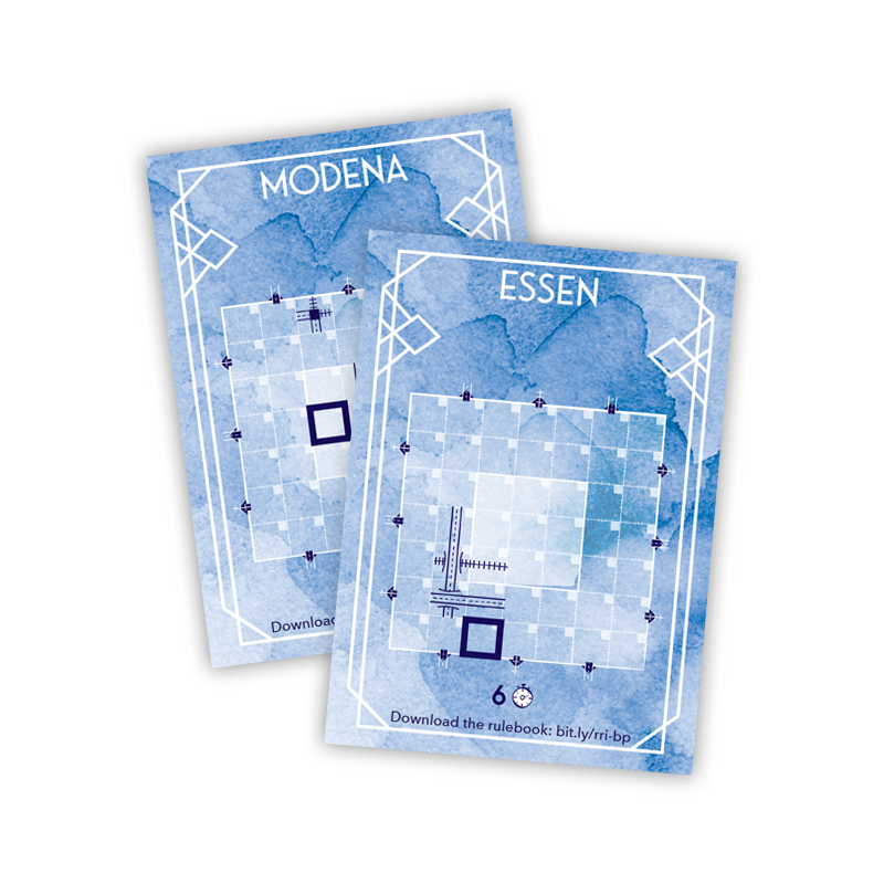 Railroad Ink Challenge – Promo Modena Essen Blueprint Card <br><span class='hide-on-menu' style='margin-top: 5px; line-height: 50px; color: #ffffff; font-weight: bold; padding: 5px 10px; background: red; border-radius: 5px;'>out of stock</span> 